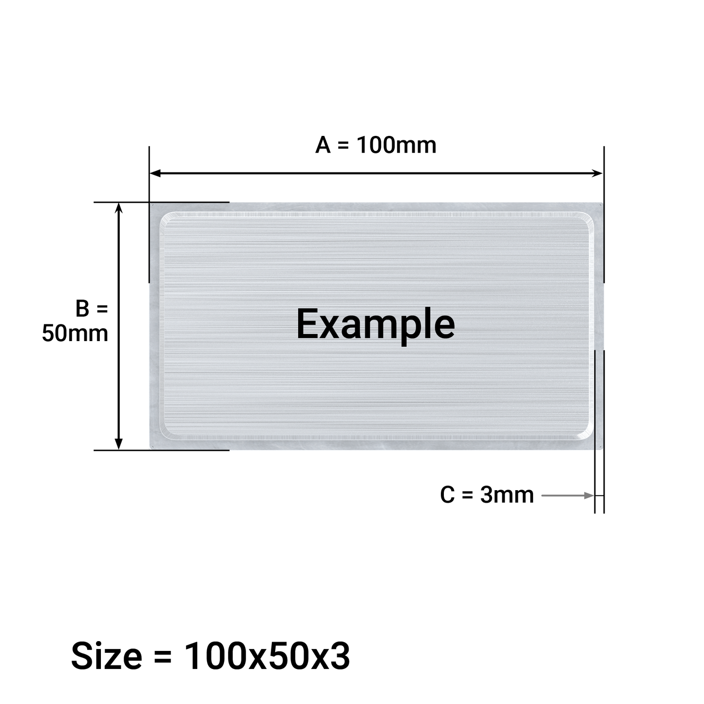 Rectangle End Cap – Square Edge