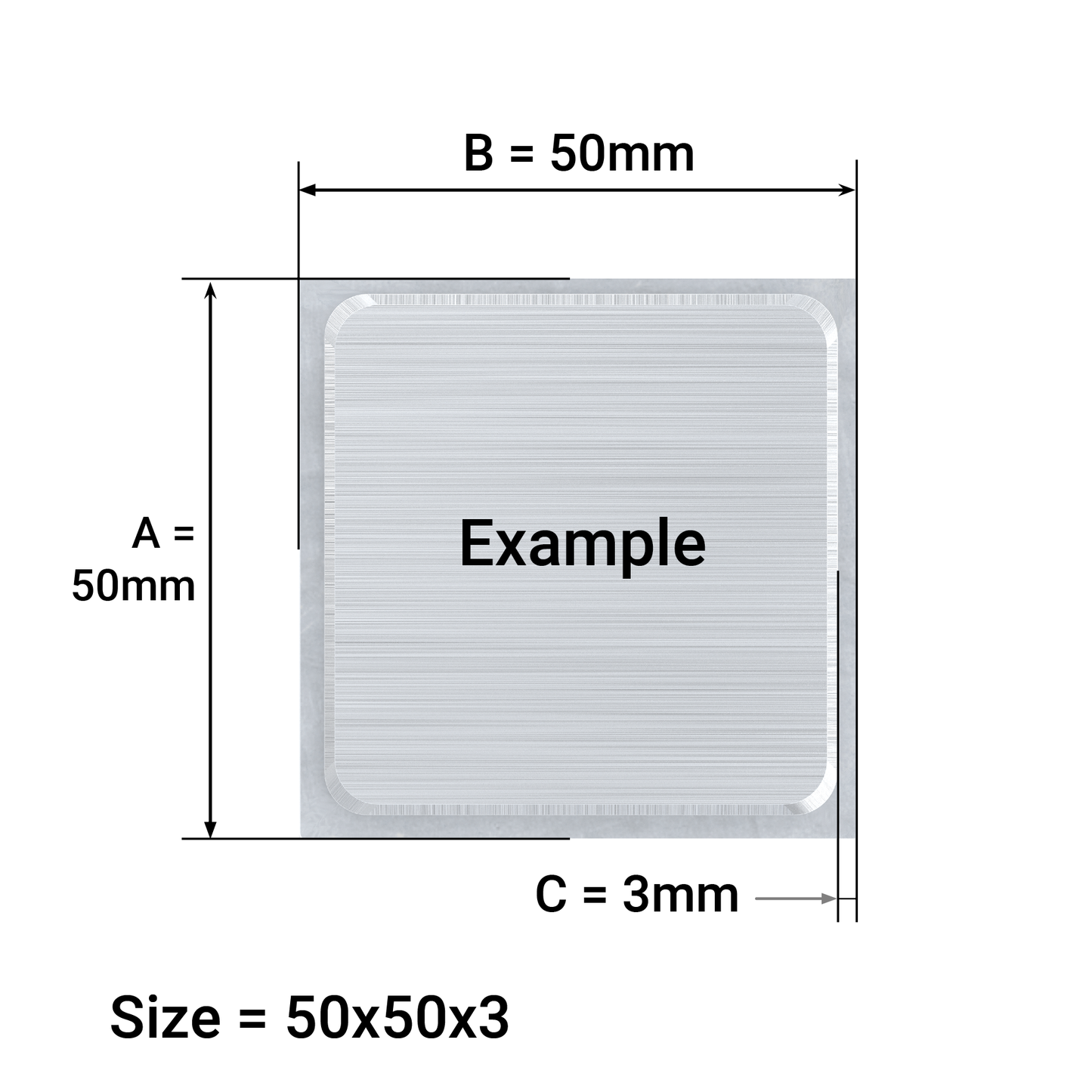 Square End Cap – Square Edge